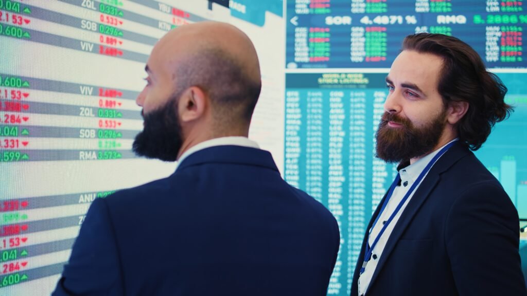 Trabalho de uma equipe em um fundos de investimento.